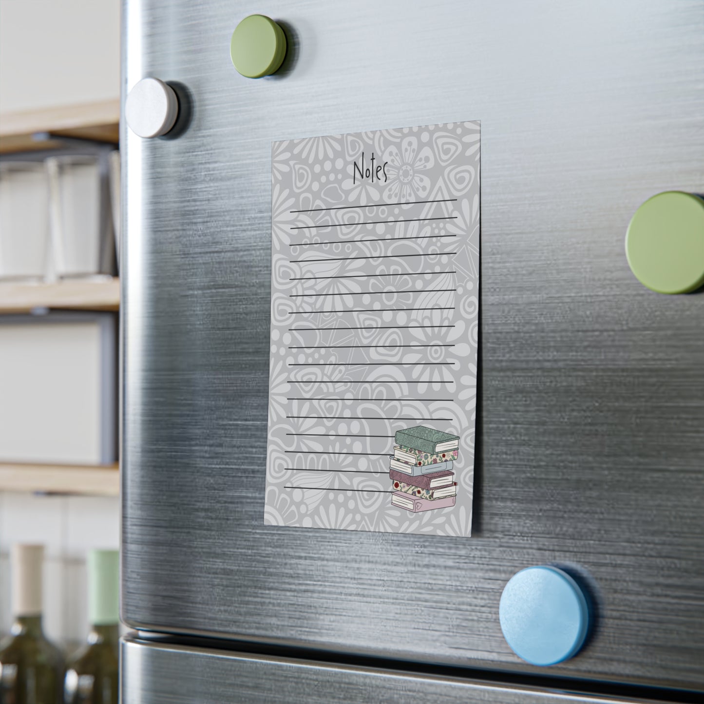 Flower Book Stack Notepad