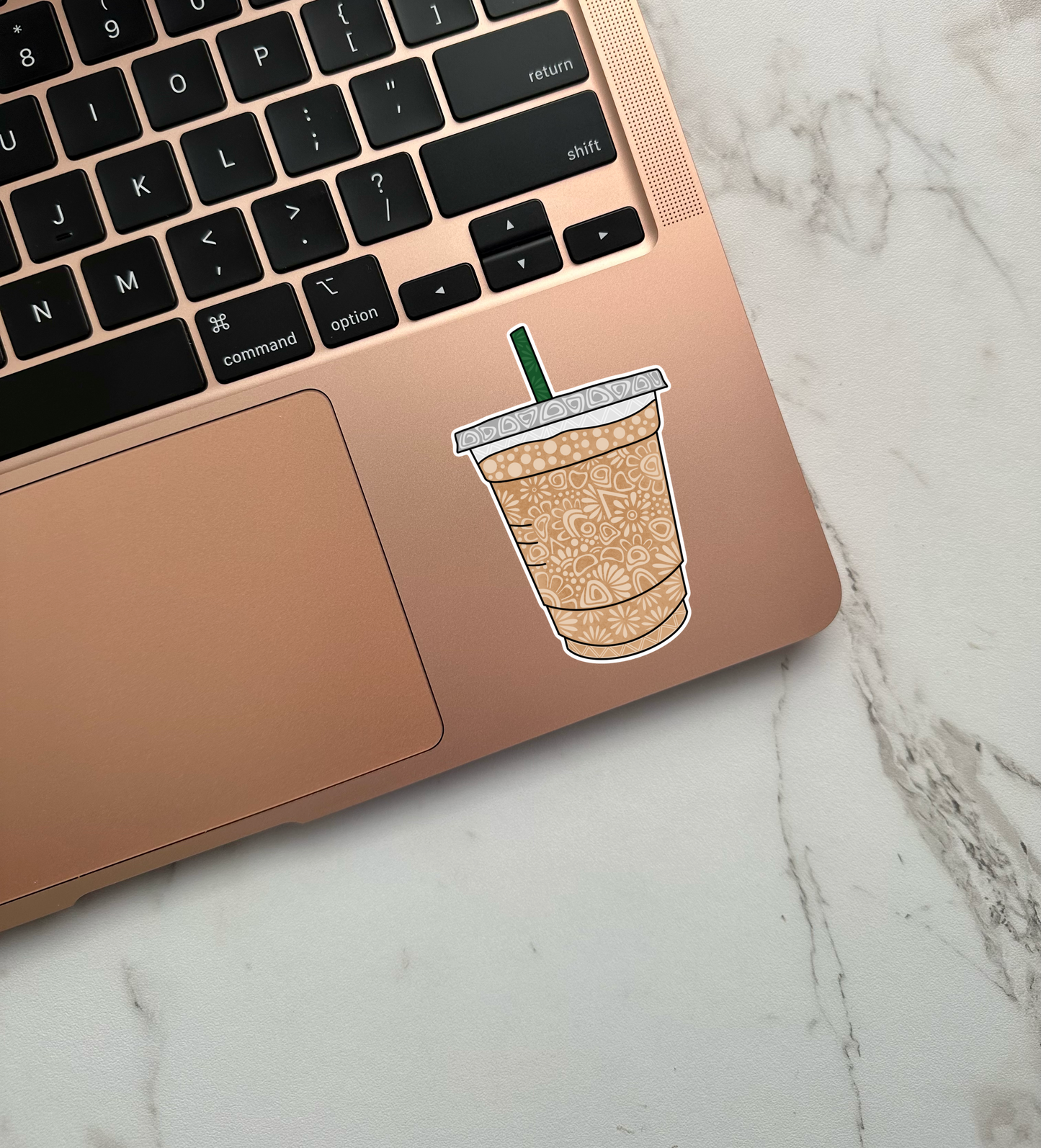Iced Coffee Waterproof Sticker
