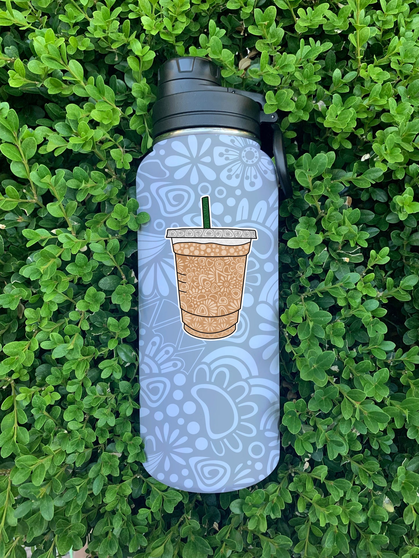 Iced Coffee Waterproof Sticker