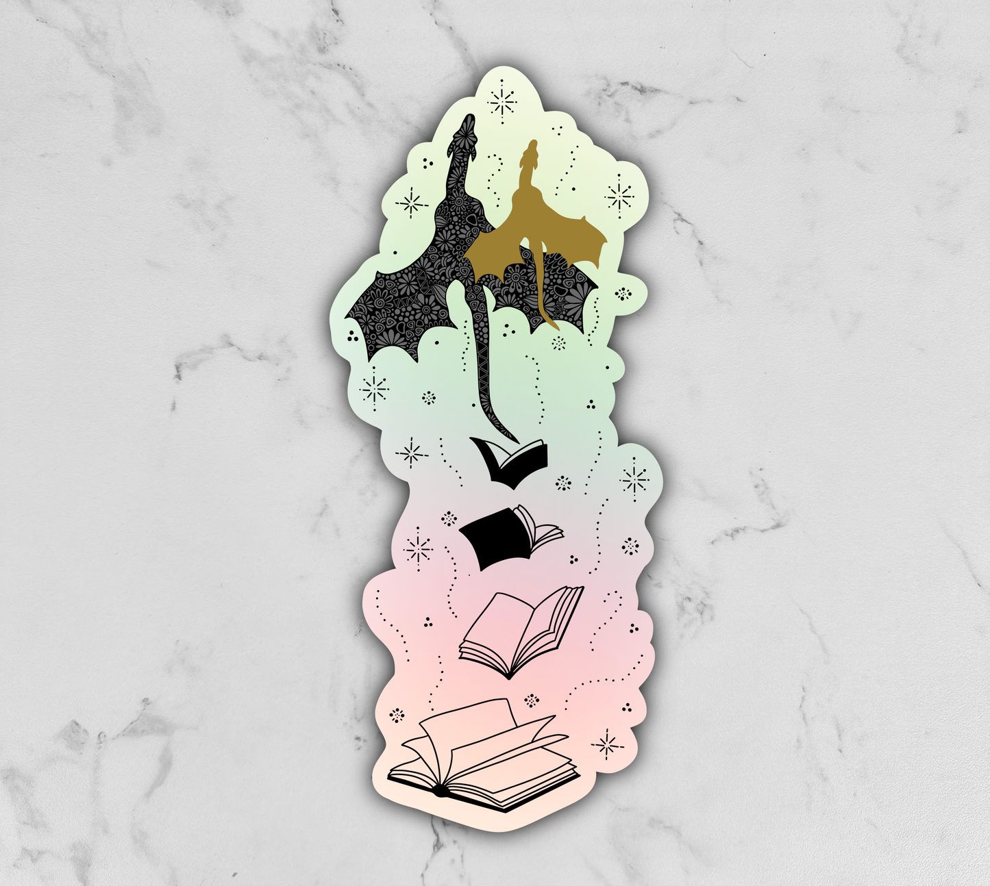 Fantasy Reader Waterproof Sticker