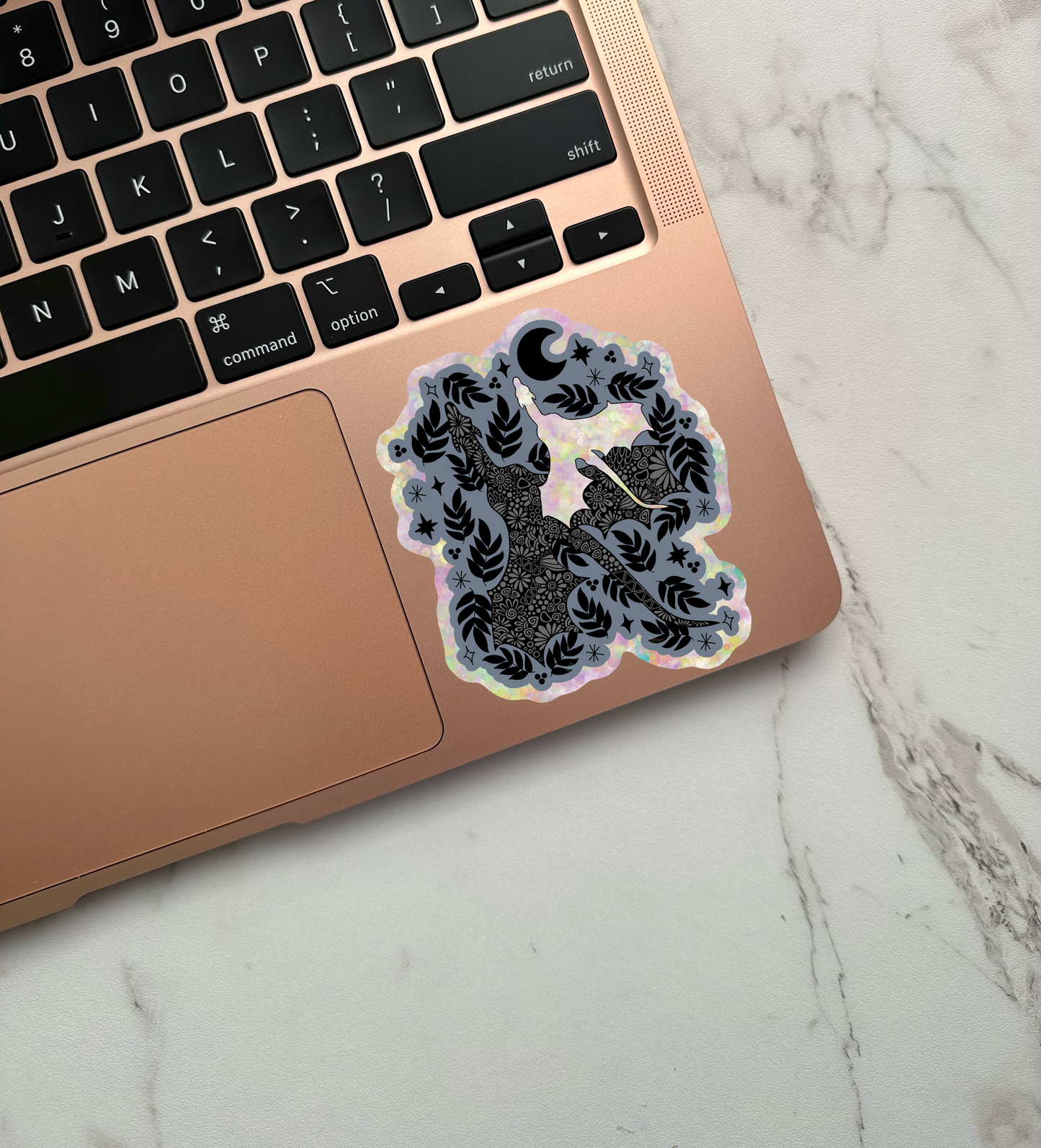 Glittery Dragons Waterproof Sticker