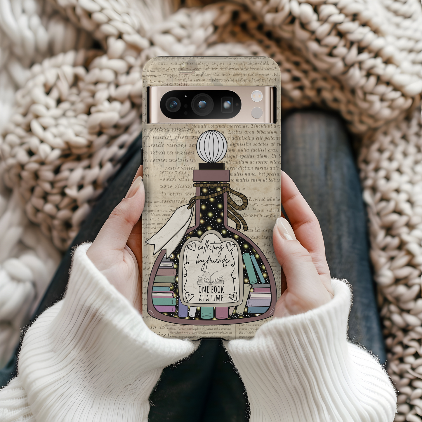 Collecting Book Boyfriends Tough Case for iPhone, Samsung & Galaxy Pixel