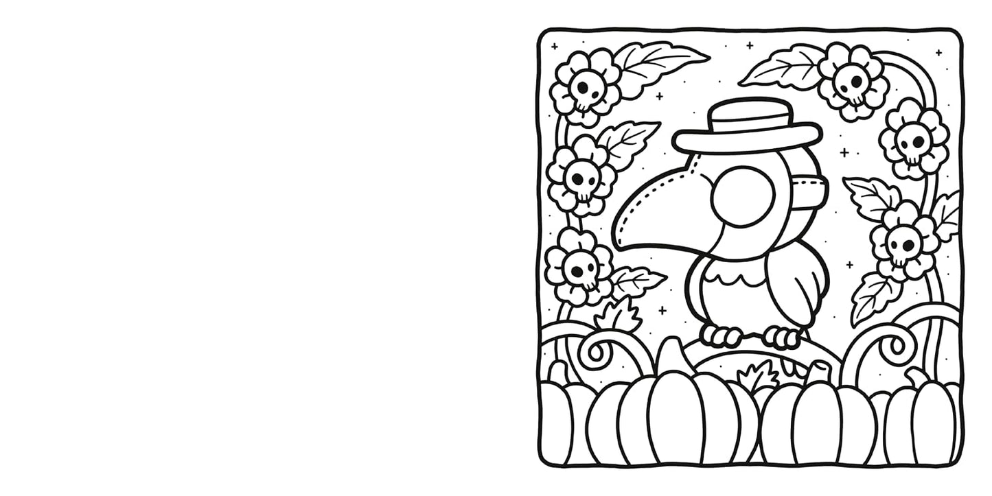 Spooky Cutie Coloring Book