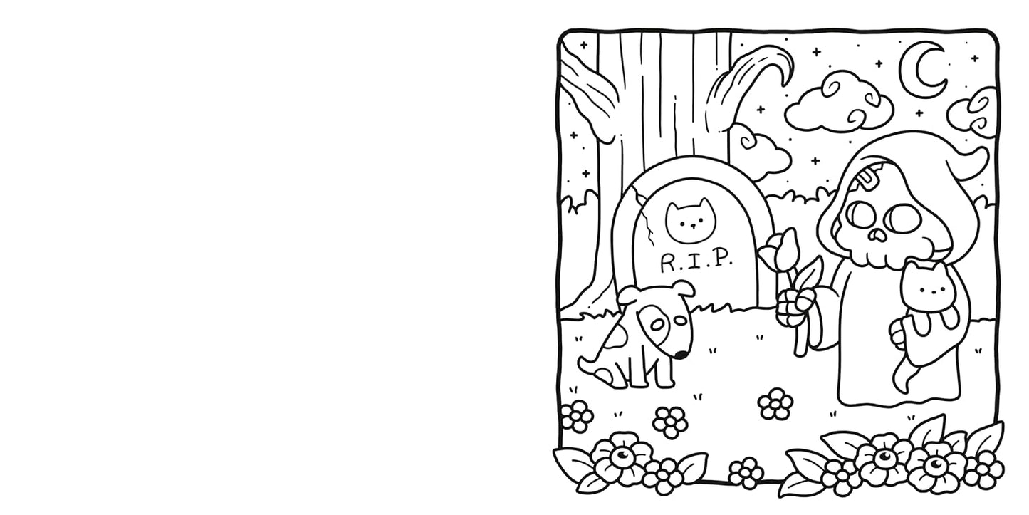 Spooky Cutie Coloring Book