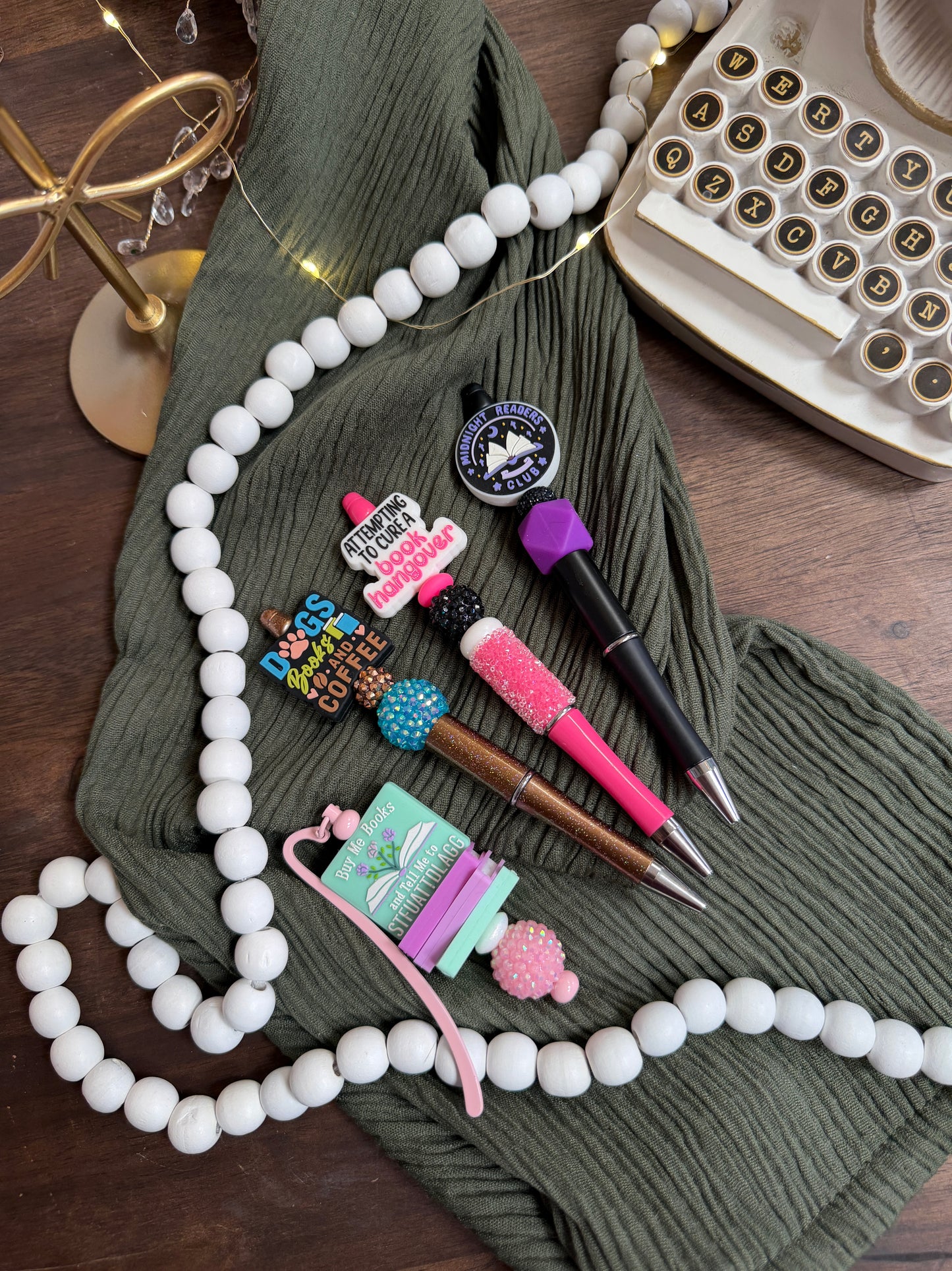 Custom Beaded Pens & Bookmarks